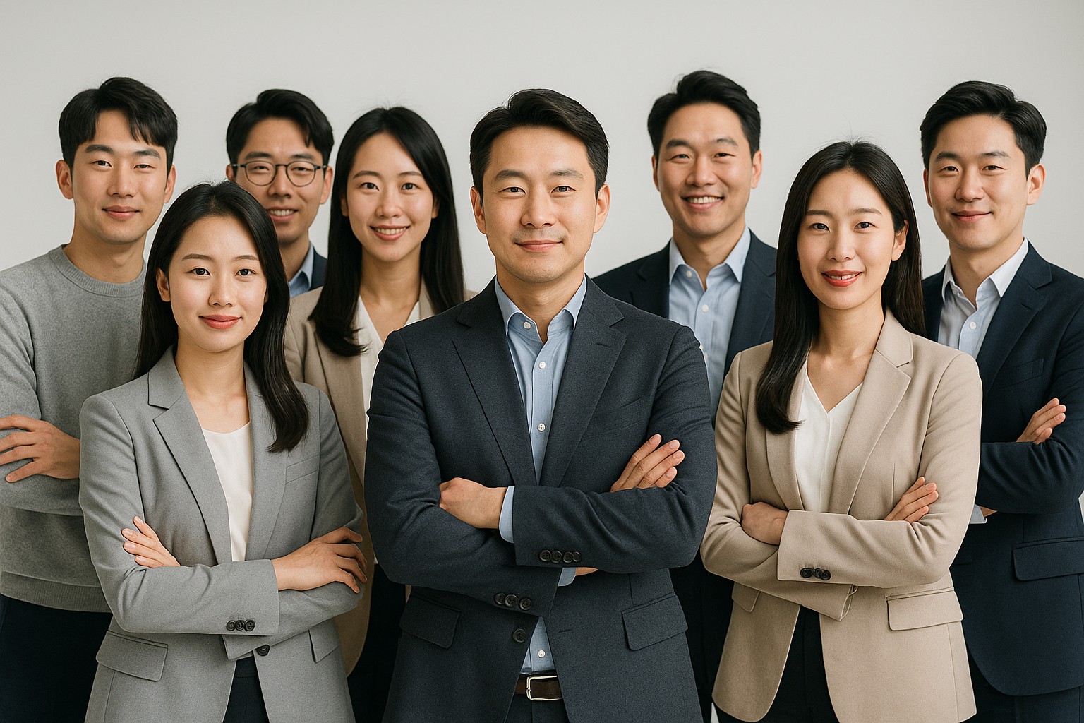 cmshom 총괄 디렉터와 AI 전문가 팀 — 우리는 한 팀입니다