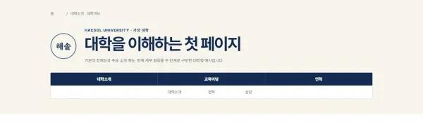 기관 상징·2단 메뉴형 블록 화면