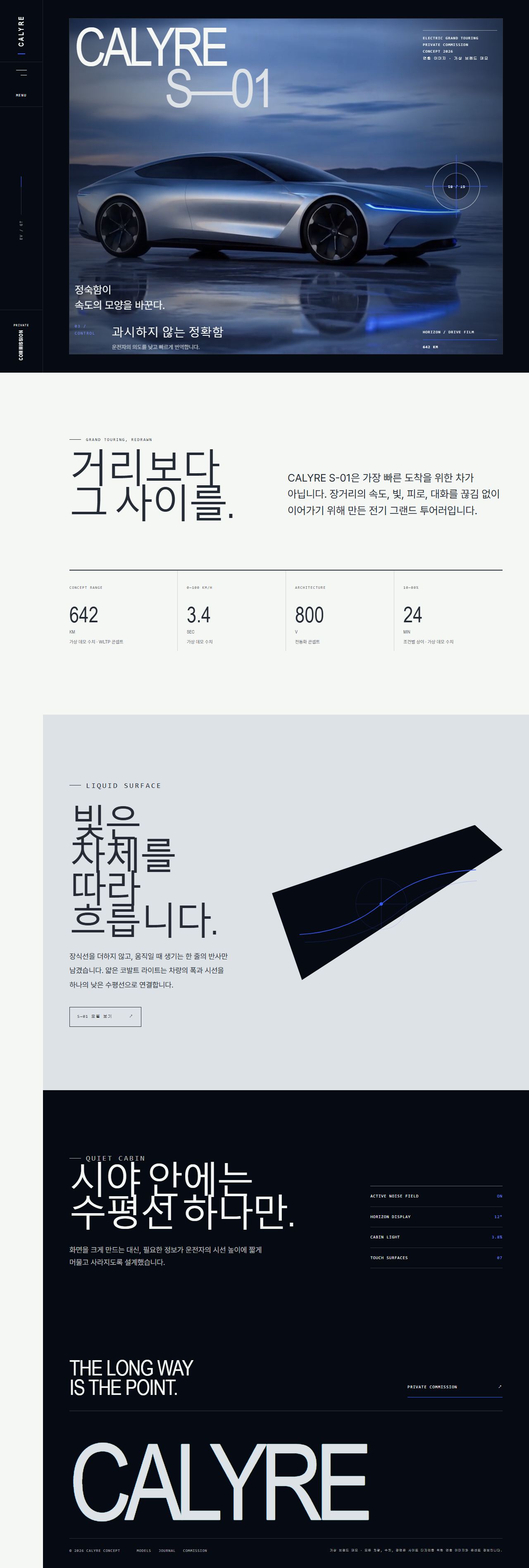 CALYRE — 전기 그랜드 투어러