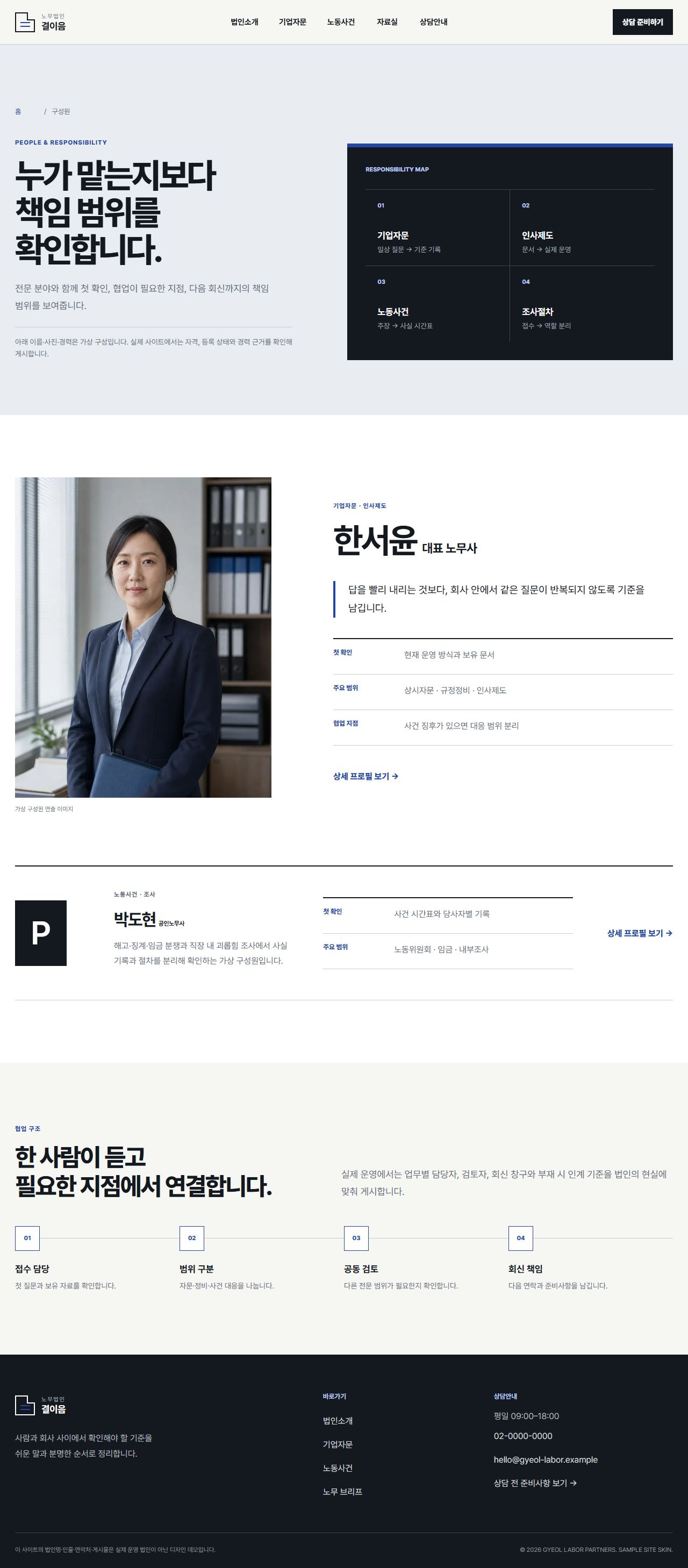 노무법인 결이음 — 구성원