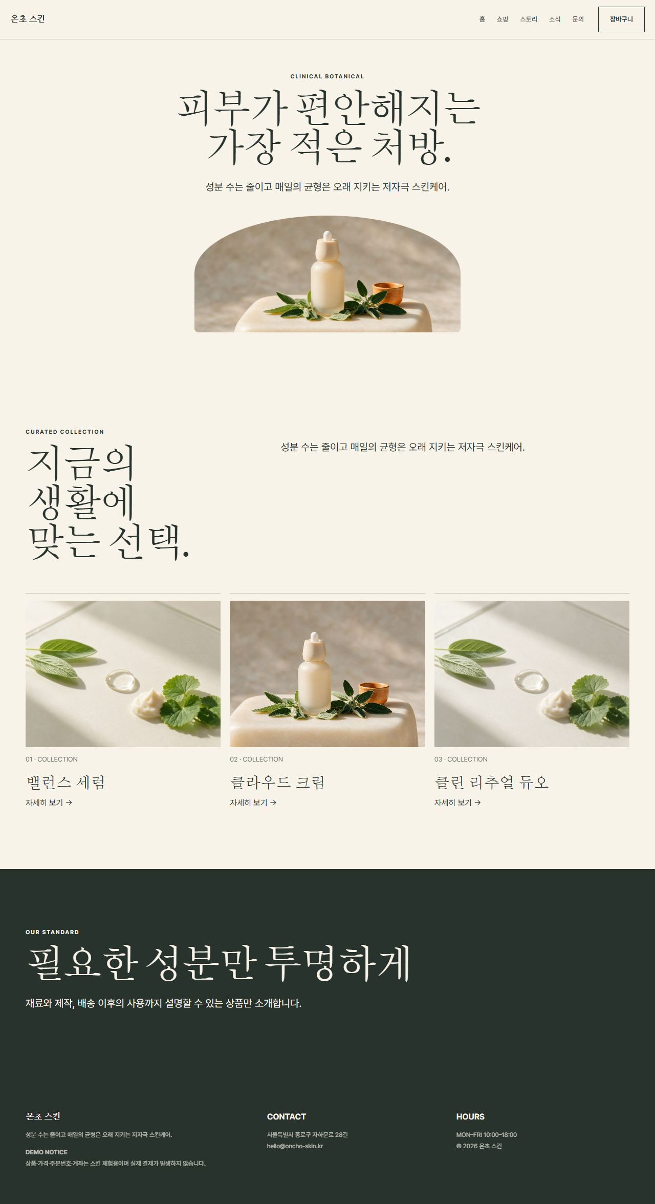 온초 스킨 — 9페이지 대표 화면